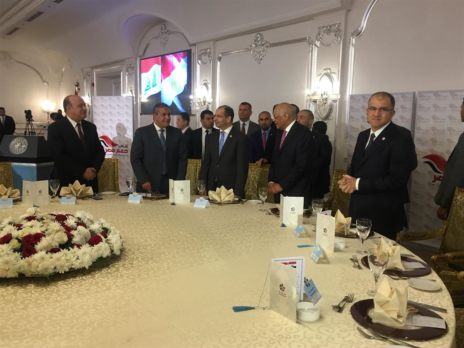 «دعم مصر» يكرم رئيس البرلمان العراقي