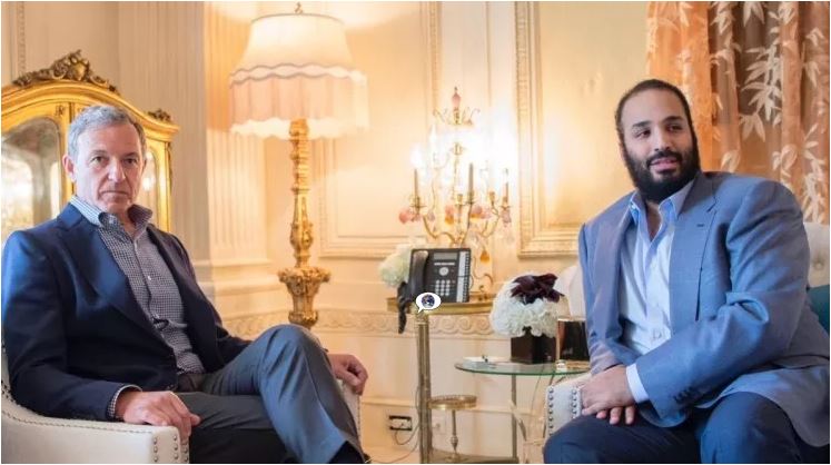 الأمير بن سلمان ورئيس ديزني