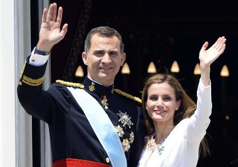 ملك أسبانيا وزوجته 