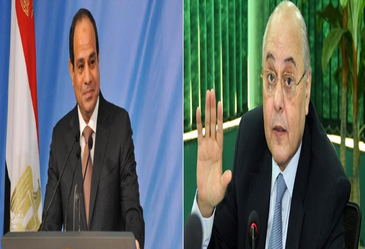 الرئيس السيسي وموسى مصطفى موسى