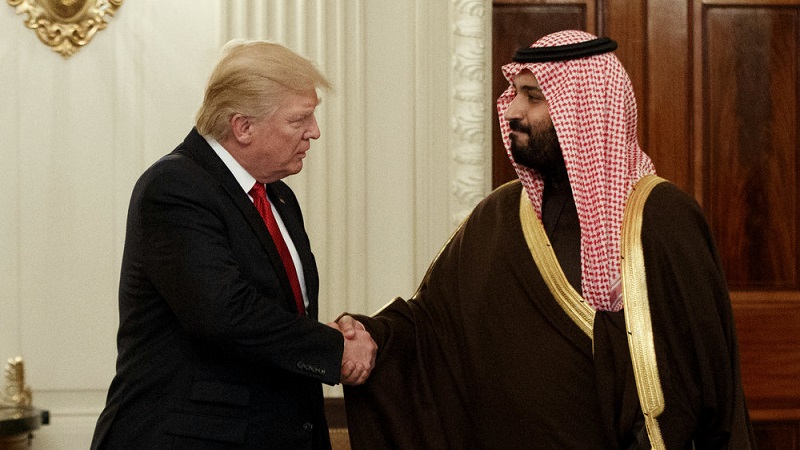 الأمير محمد بن سلمان ودونالد ترامب 