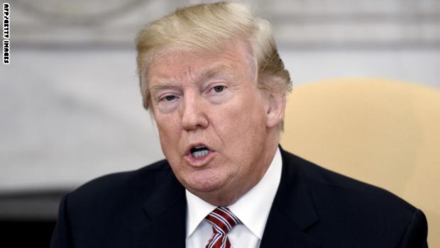 الرئيس الامريكي دونالد ترامب 