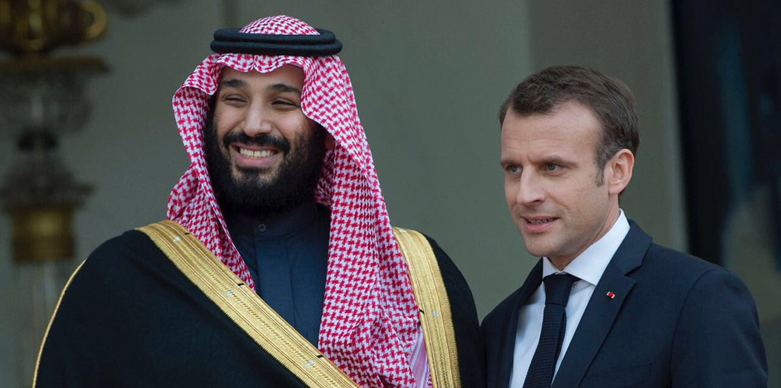 ولي العهد السعودي مع الرئيس الفرنسي ولي العهد السعودي مع الرئيس الفرنسي