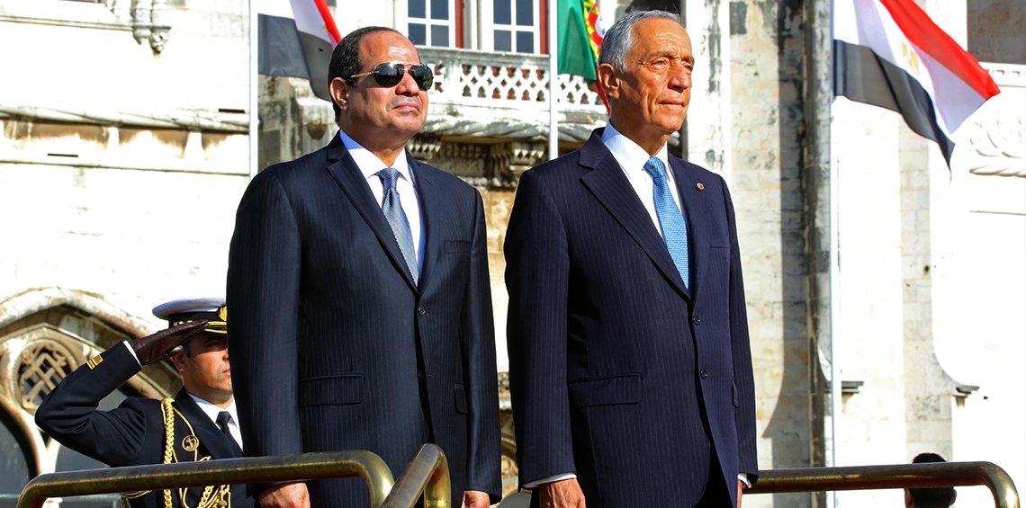 الرئيس السيسى مع رئيس البرتغال مارسيلو ريبيلو ديسوزا   الرئيس السيسى مع رئيس البرتغال مارسيلو ريبيلو ديسوزا