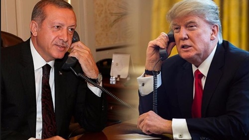 اتصال هاتفي بين ترامب وأردوغان اتصال هاتفي بين ترامب وأردوغان
