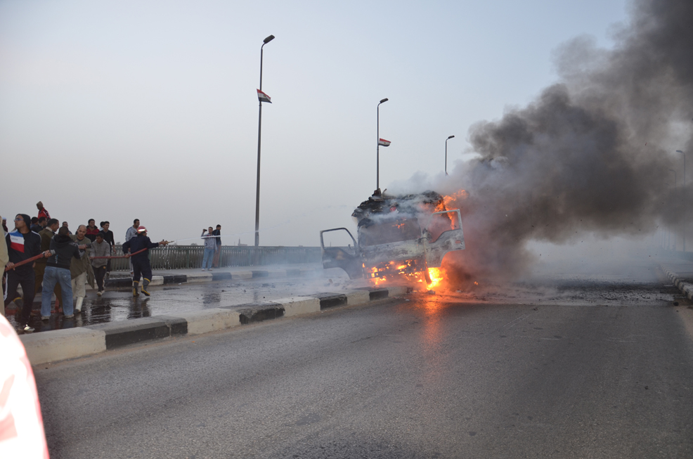 احتراق سيارة