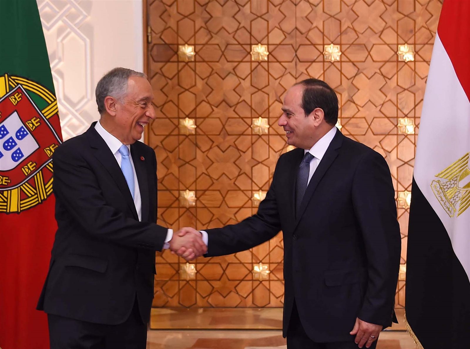 الرئيس عبد الفتاح السيسي ونظيره البرتغالي