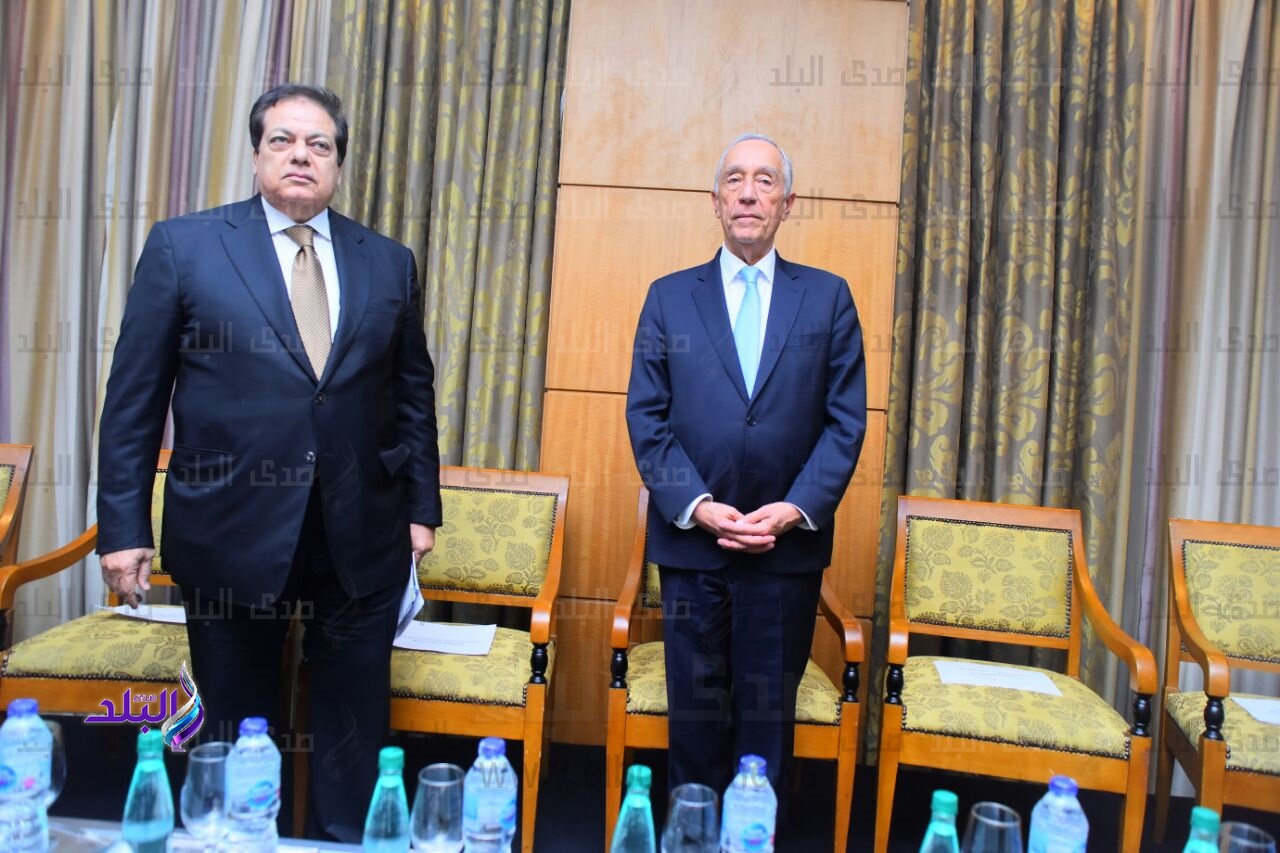 الرئيس البرتغالي و رجل الأعمال محمد أبوالعينين