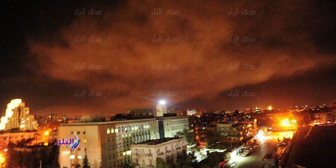 صورة من القصف الأمريكى لسوريا 