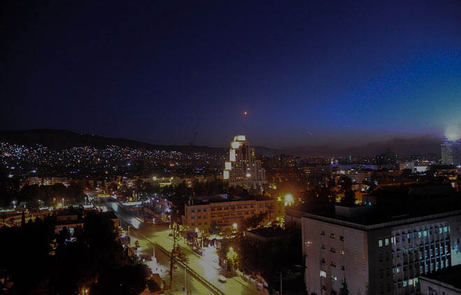 القصف على سوريا 