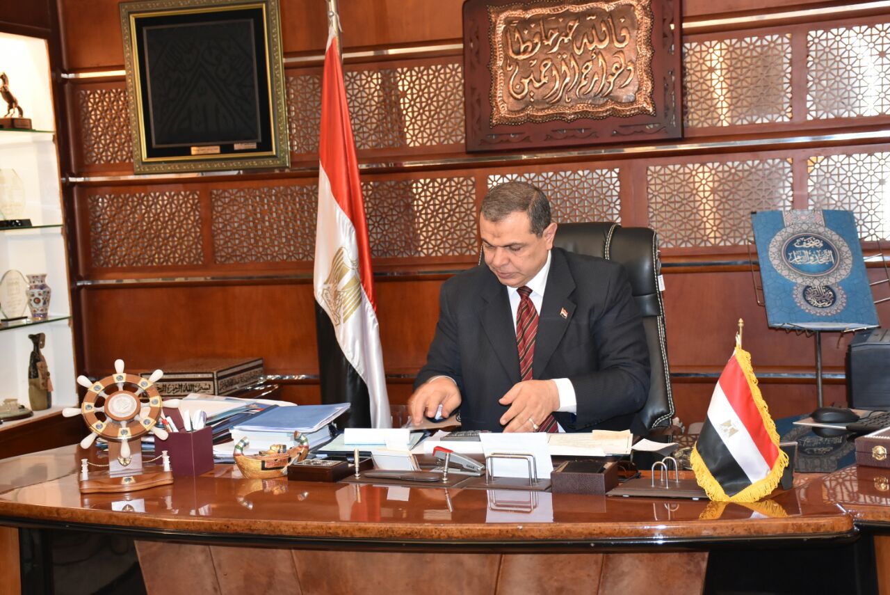 وزير القوى العاملة، محمد سعفان  وزير القوى العاملة، محمد سعفان