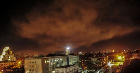 قصف العدوان الثلاثي على سوريا 