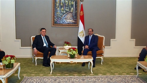 الرئيس السيسى يلتقى السراج