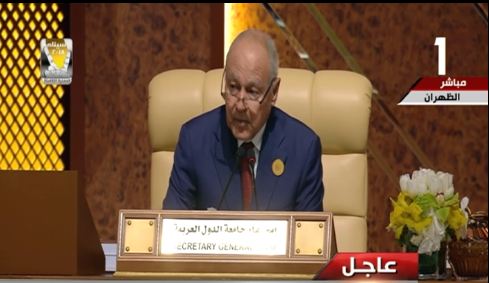 احمد أبو الغيط الامين العام لجامعة الدول العربية