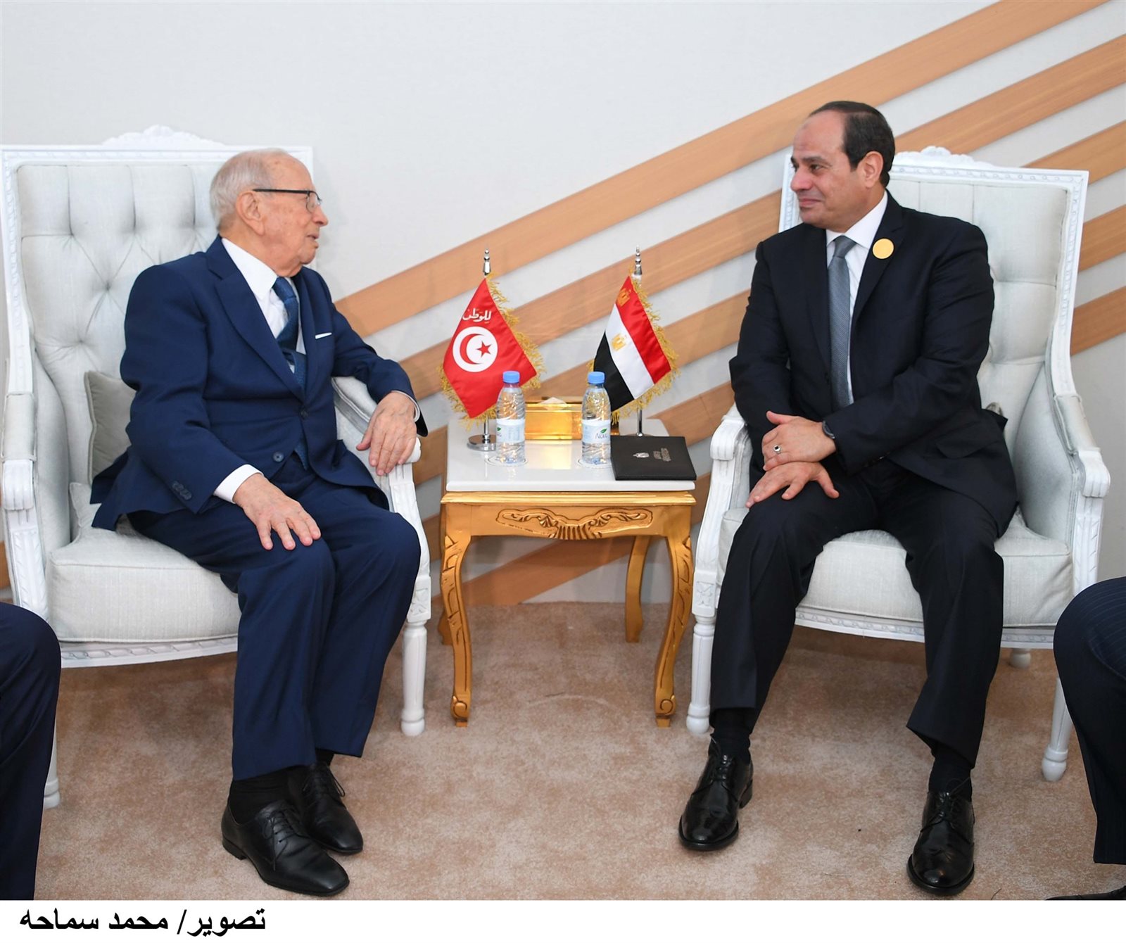 الرئيس عبد الفتاح السيسي ونظيره التونسى الرئيس عبد الفتاح السيسي ونظيره التونسى