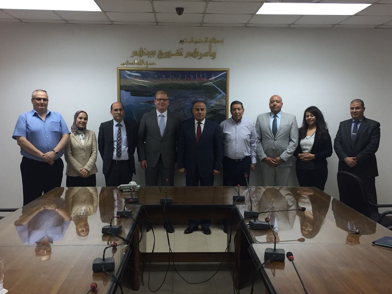 وفد ألماني يزور موانئ بورسعيد