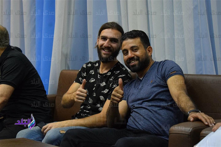 يوسف الجبالى مع الزميل منتصر الرفاعى 