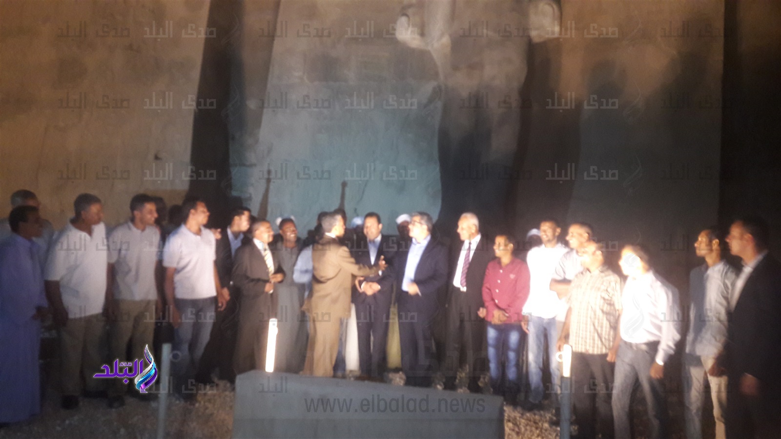 شاهد...إزاحة الستار عن تمثال رمسيس الثانى بعد ترميمه 