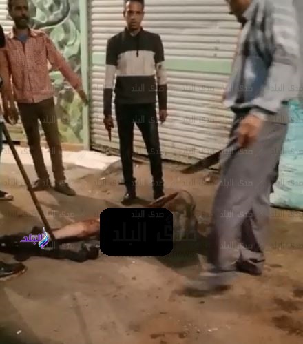 الشاب زين العابدين بعد سحله وقتله في صفط اللبن