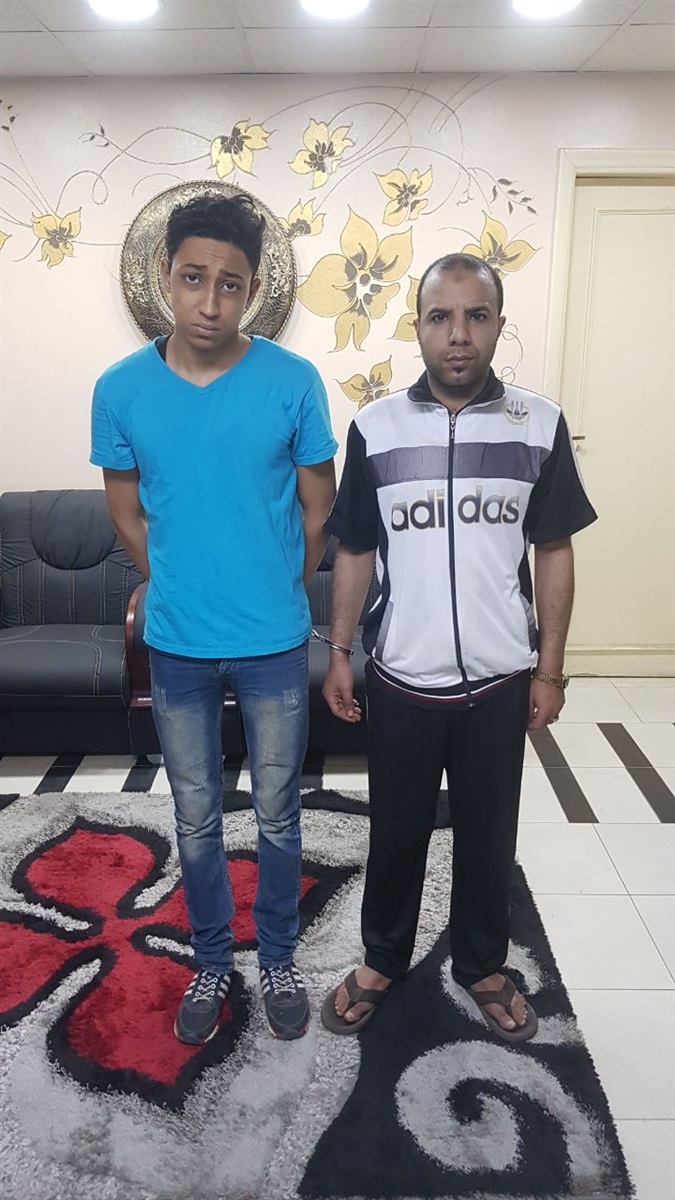 المتهمين بعد ضبطهم