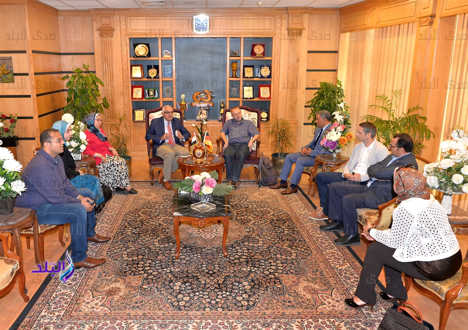 رئيس جامعة المنصورة يستقبل وفد جامعة توبنجن الألمانية رئيس جامعة المنصورة يستقبل وفد جامعة توبنجن الألمانية