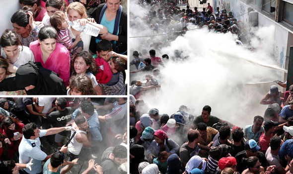 احتجاج المهاجرين على جزيرة ليسبوس