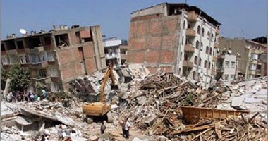 صورة أرشيفية - أثار زلزال صورة أرشيفية - أثار زلزال