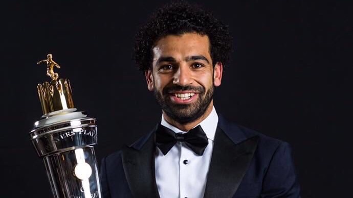 محمد صلاح عقب حصوله على اللقب محمد صلاح عقب حصوله على اللقب