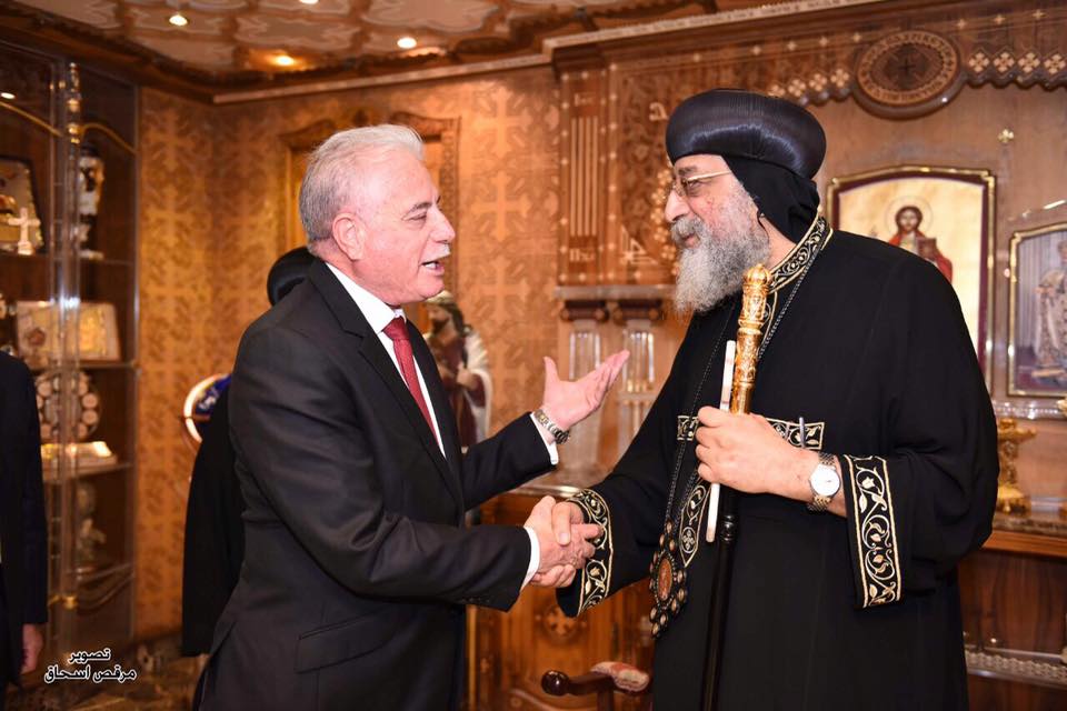 البابا تواضروس ومحافظ جنوب سيناء