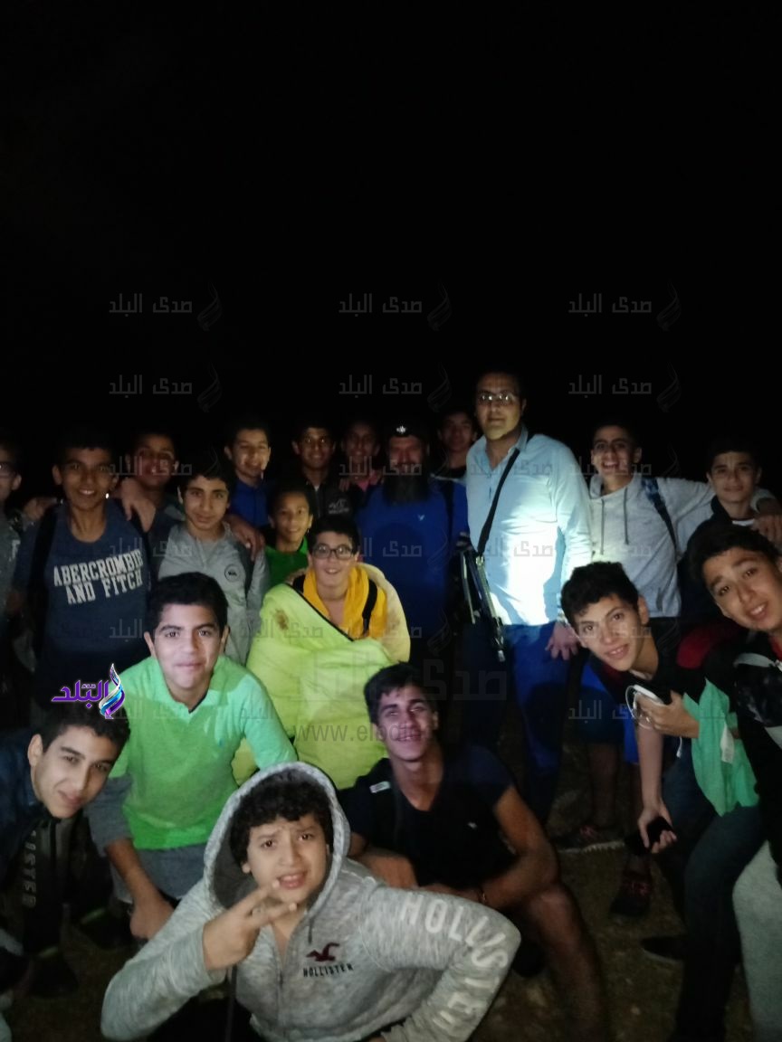 الطلاب لحظة إنقاذهم 