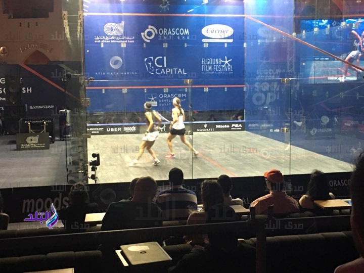 نور الطيب خلال مباراة دور الثمانية 