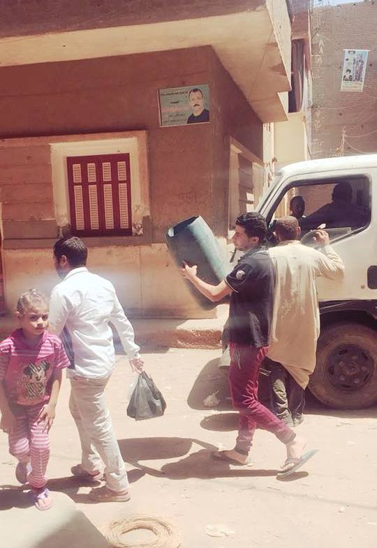 تطيق منظومة جمع القمامة بمدينة طما في سوهاج