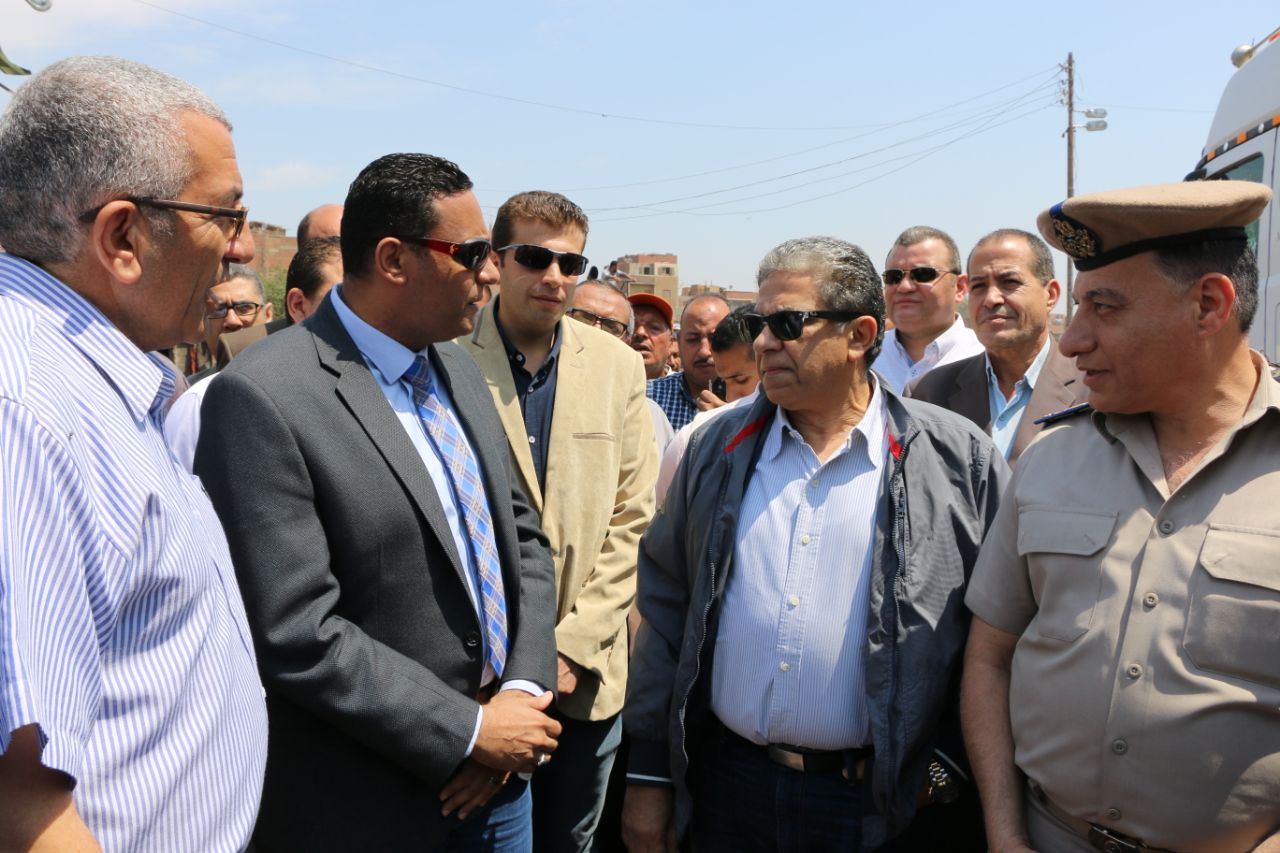 وزير البيئة خلال جولته اليوم