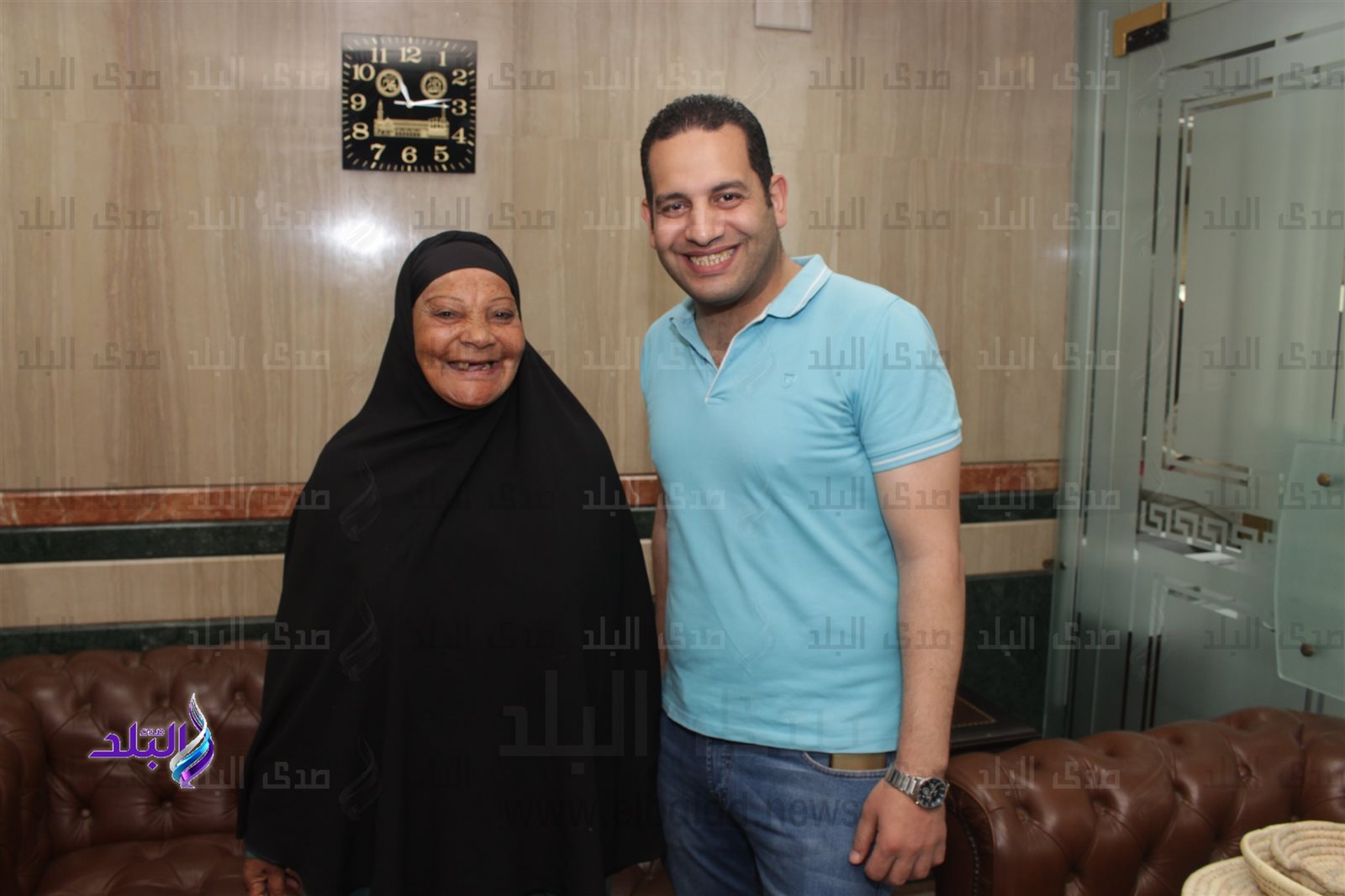 الحاجة كاملة أحمد و محمد صبيح صحفي "صدى البلد"