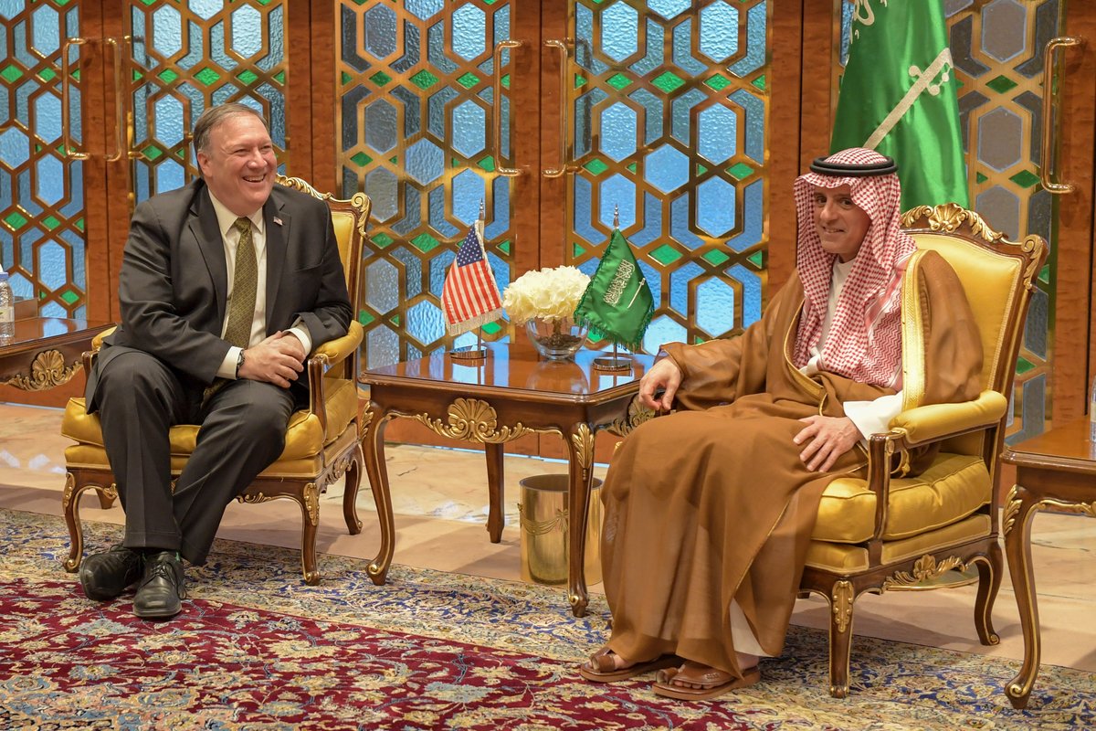 وزير الخارجية السعودي ونظيره الامريكي 