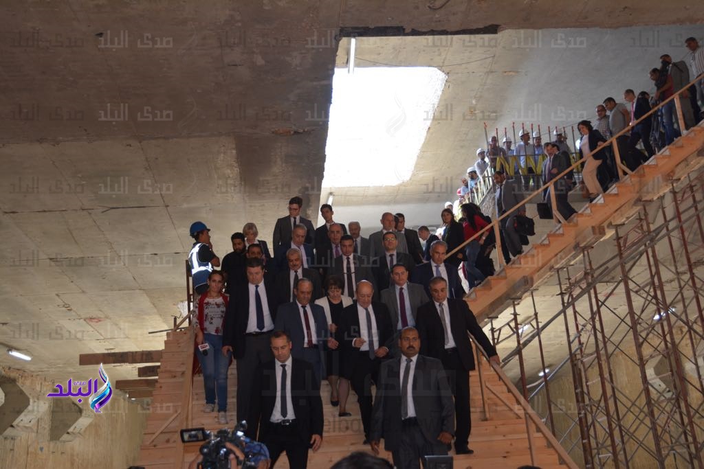 جانب من زيارة وزير الخارجية الفرنس لمحطة هليوبوليس