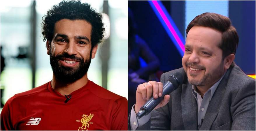 الفنان محمد هنيدي واللاعب محمد صلاح الفنان محمد هنيدي واللاعب محمد صلاح