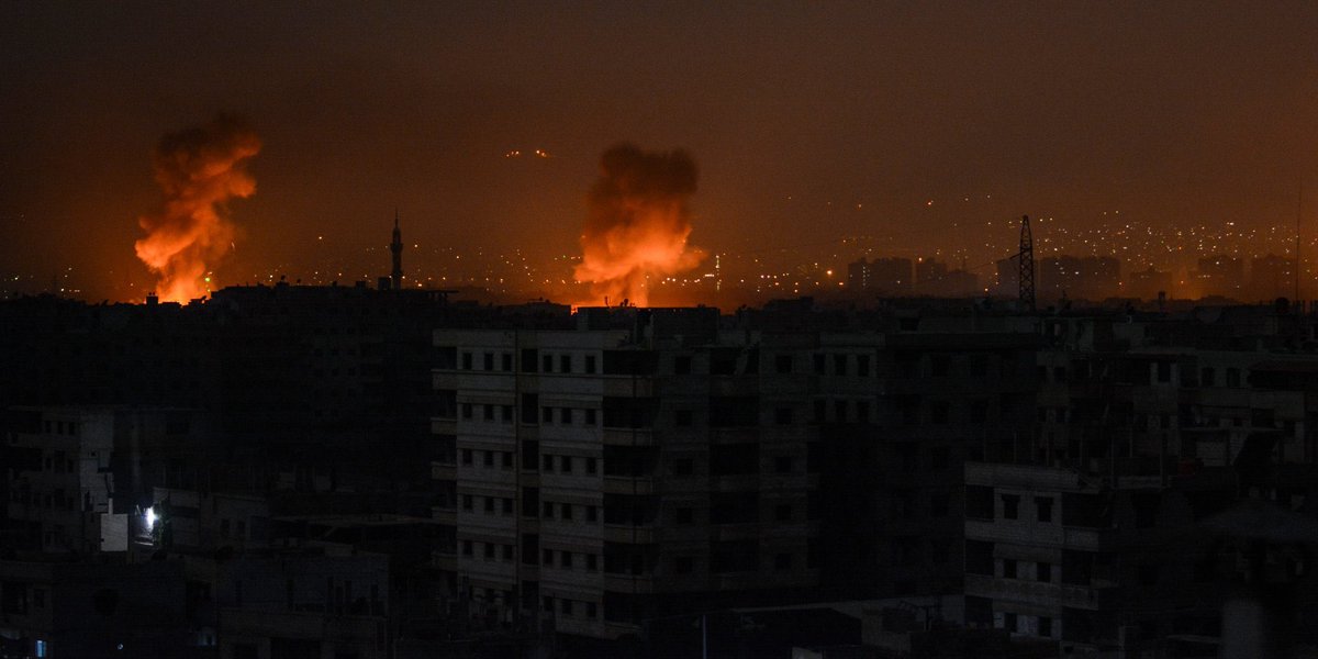 أول فيديو لقصف مواقع الجيش السوري