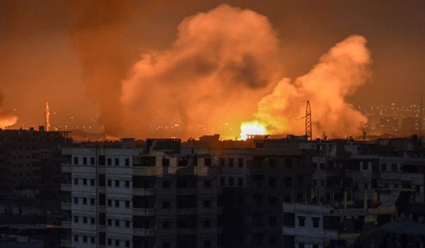 صورة من القصف الإسرائيلي لسوريا