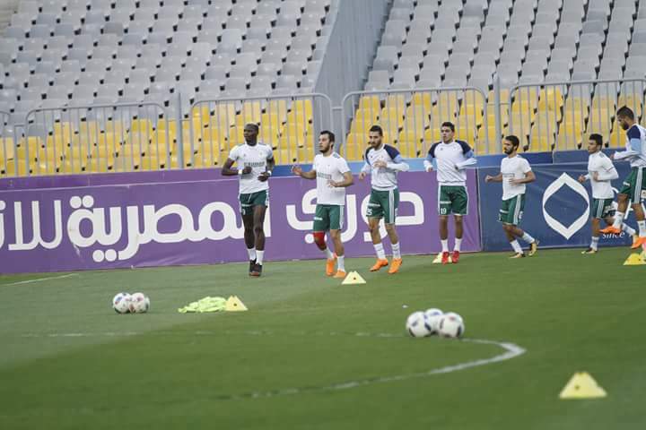 مران خفيف للمصري في ختام استعداداته لمباراة انبي