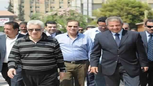 خالد عبدالعزيز وزير الرياضة مع مرتضى منصور خالد عبدالعزيز وزير الرياضة مع مرتضى منصور