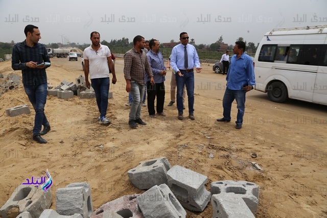 سكرتير عام المنوفية يتفقد أعمال طريق شبين الكوم / طملاي