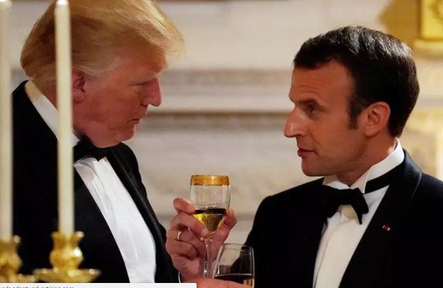 الرئيس الفرنسي ونظيره الامريكي 
