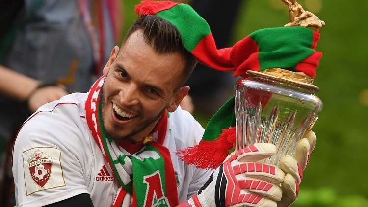 احتفالات لاعبى نادي لوكوموتيف