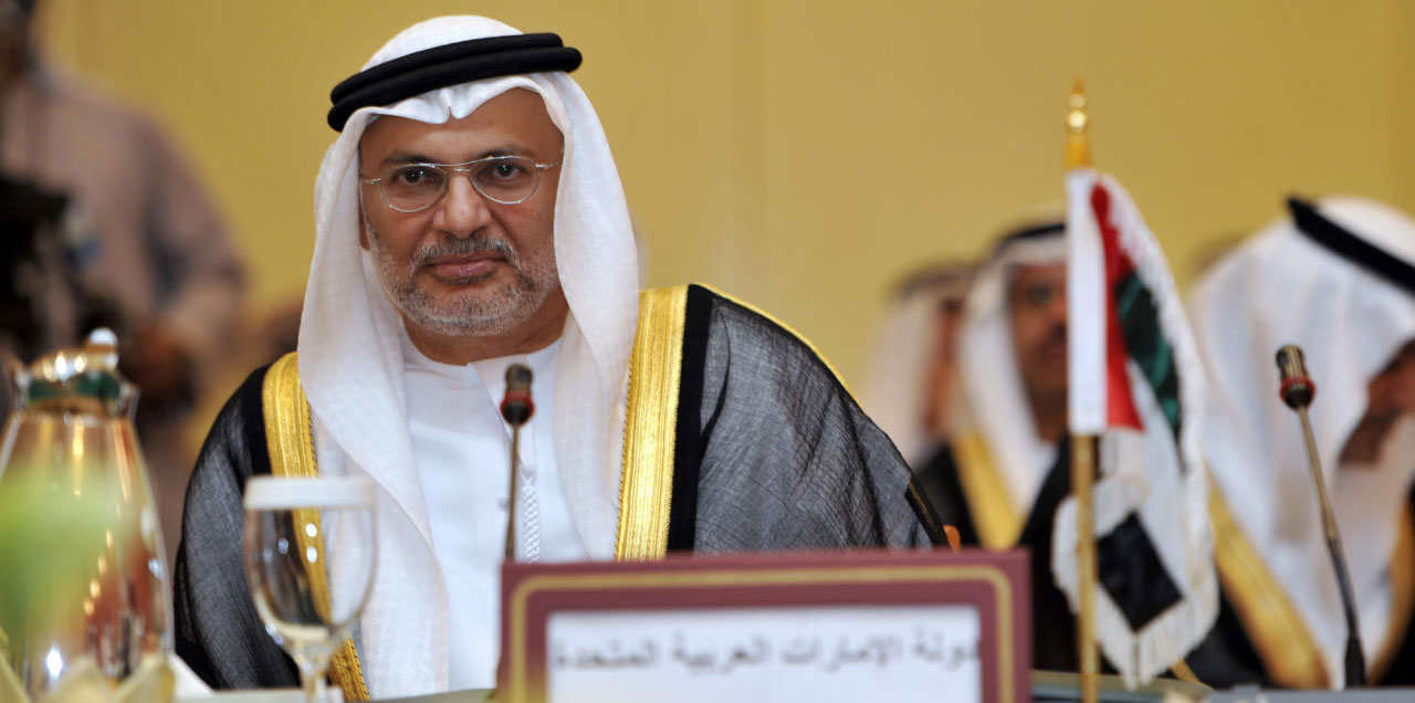 الدكتور أنور قرقاش وزير الدولة للشؤون الخارجية الإماراتي الدكتور أنور قرقاش وزير الدولة للشؤون الخارجية الإماراتي