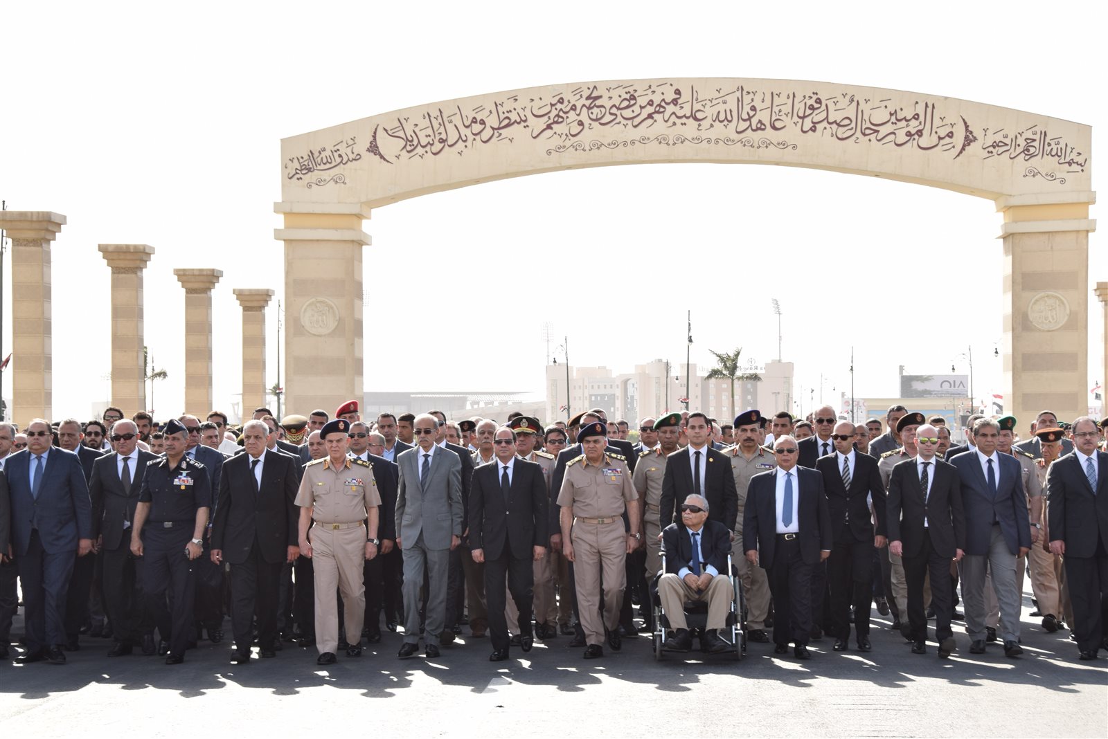 الرئيس السيسي في الجنازة العسكرية سابقة الرئيس السيسي في الجنازة العسكرية سابقة