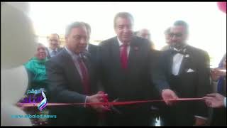 رئيس مصر للطيران خلال الافتتاح