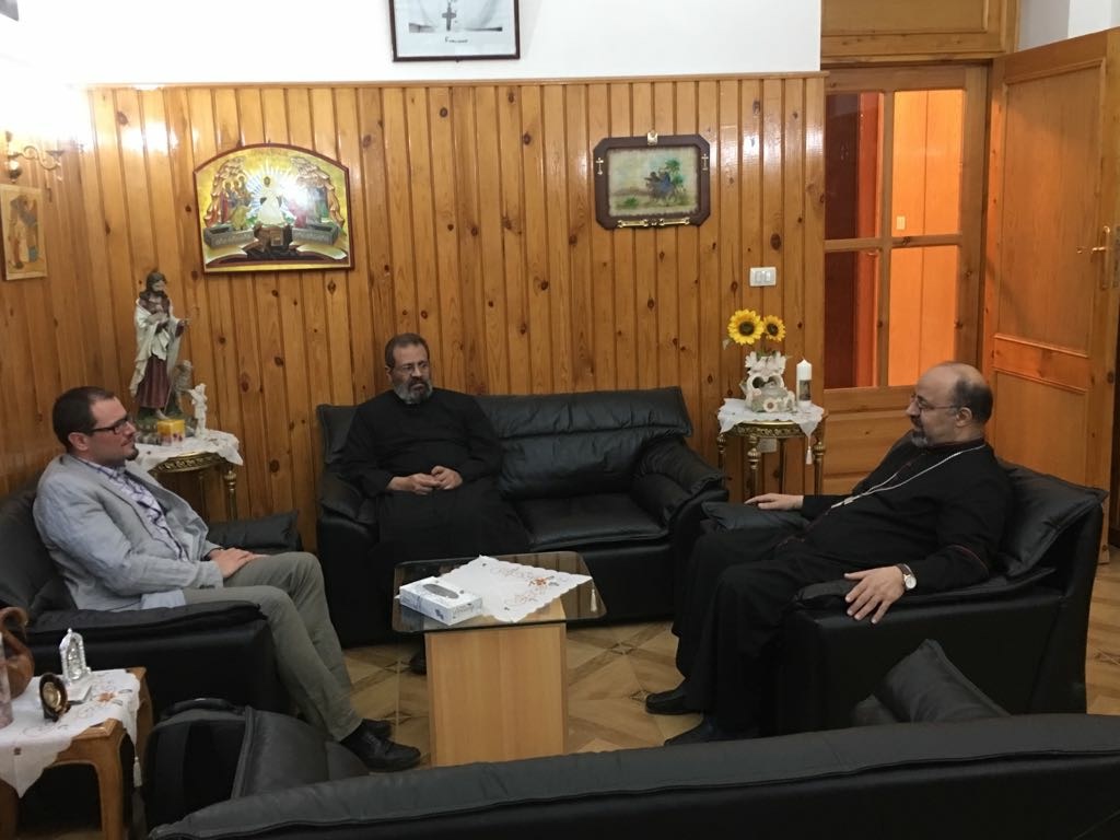 بطريرك الأقباط يستقبل مسئول العلاقات مع الشرق الاوسط