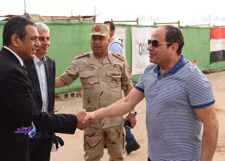 الرئيس السيسى فى جولة تفقدية بالعاصمة الإدارية الجديدة