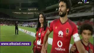 لحظة دخول حسام غالي ملعب مهرجان اعتزاله